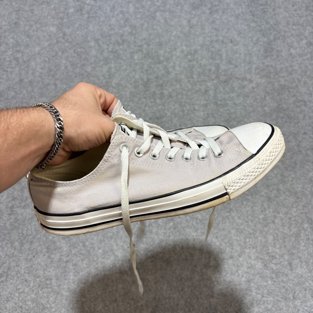 Converse Chuck Taylor All Star Low Top Light Grey Sneakers 163355F Mens 10.5
